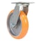 Vestil Polyurethane Swivel Caster 8 In. Diameter x 2 In. Width 1250 Lb. Capacity Butterscotch/Silver CST-F34-8X2SI-S - alternate 5